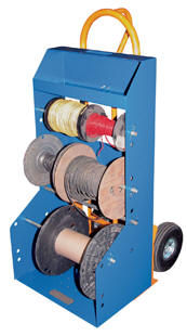 Carro de manipulación - WIRE-D series - Vestil Manufacturing - de acero / portabobinas