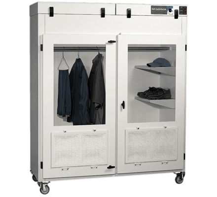 Armario de secado de puertas batientes - max. 76.5 x 64 x 26" | FR series - Mystaire®, Inc. - de aluminio / móvil