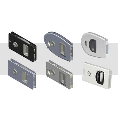 Pestillo con llave - MF series - Southco Asia Ltd - de acero inoxidable / a ras / para puertas deslizantes