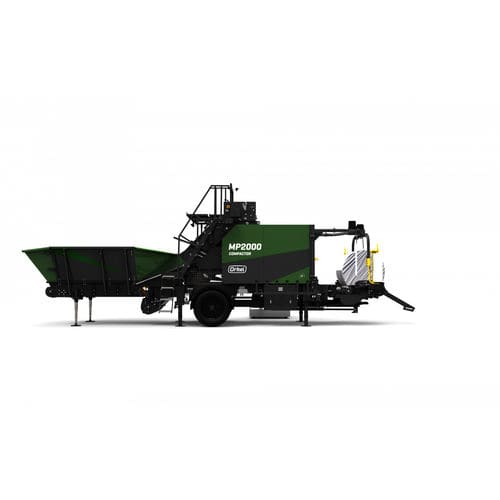 Compactador de basura orgánico - MP 2000 - Orkel - móvil / monobloque