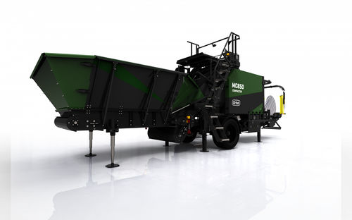 Compactador de basura orgánico - MC 1000 - Orkel - móvil / monobloque