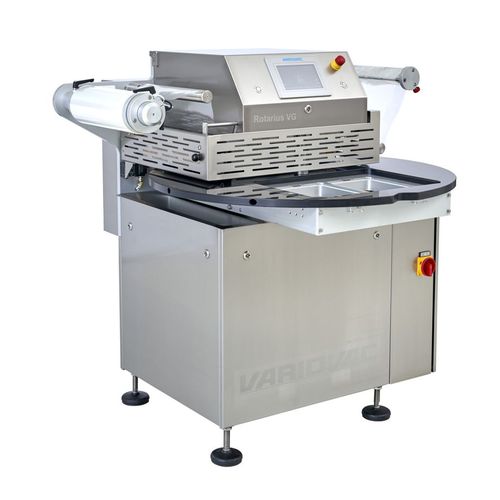 Máquina de embalaje semiautomática - Rotarius - VARIOVAC PS SystemPack GmbH - con film / compacta / para productos alimentarios