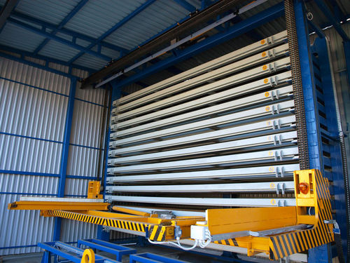 Almacén automático vertical - Techvagonmash - para chapas