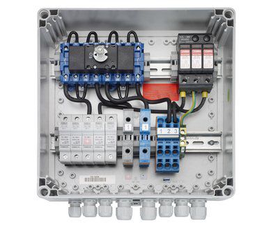 Caja de conexiones montada en superficie - Powador Argus 16S DCS - Kaco - de plástico / fotovoltaica / con prensaestopas