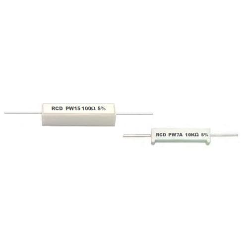 Resistencia de alambre bobinado - PW series - RCD Components - BT / montada en circuito impreso