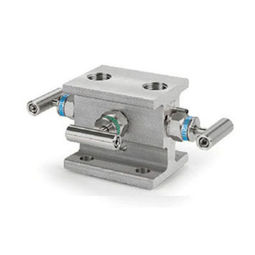 Manifold de 3 vías - M30H154GFSSVT - HAM-LET - de acero inoxidable / hembra / con brida