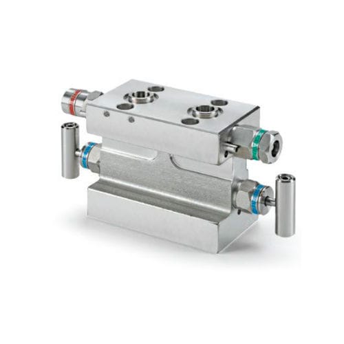 Manifold de 5 vías - M40H154NFSSVAT - HAM-LET - de acero inoxidable / para gas / con brida