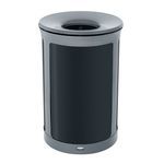 cubo de basura de metal
