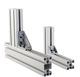 perfil de aluminio / de sección rectangular / para bastidor y cárter de máquina / para sala blanca