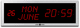 reloj para red / digital / LED / de interior