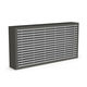 rejilla de ventilación de metal / resistente al fuego / rectangular