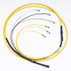 arnés de cables eléctricos de datos / de fibras ópticas multimodo / dúplex / de perfil bajo