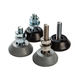 soporte antivibratorio cilíndrico / de acero inoxidable / de caucho / galvanizado