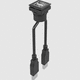 conector eléctrico USB / jack / cuadrado