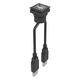 conector eléctrico USB / jack / cuadrado