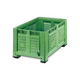 caja-palé de plástico / para almacenamiento / agrícola / calada