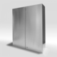 caja de pared / rectangular / de poliuretano / de metal