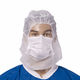 capucha de protección / de tejido / de trabajo / para el sector médico