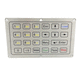 teclado empotrable / piezoeléctrico / 24 teclas / con alfombrilla táctil
