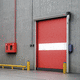 puerta enrollable / de aluminio anodizado / automática