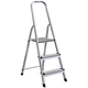 escalera de tijera de aluminio / con escalones ribeteados
