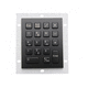 teclado numérico 18 teclas / empotrable / de metal / de acero inoxidable