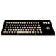 teclado empotrable / de tecla mecánica / con trackball / de acero inoxidable