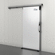 puerta corredera / de aluminio / de caucho / para interior