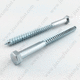tornillo para madera / de cabeza hexagonal / de acero