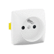 tomacorriente de pared / IP20 / 2 polos / con puesta a tierra