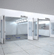 cabina de pintura cerrada / para vehículos / con ventilación vertical / a medida