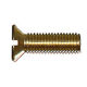 tornillo de cabeza avellanada / de cabeza plana / ranurado / de latón