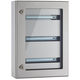 caja de pared / rectangular / de acero inoxidable / de exterior