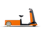tractor eléctrico / de 3 ruedas / con operador sentado / de remolcado