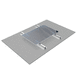 sistema de fijación solar para cubierta plana / para instalación vertical / de aluminio / de acero inoxidable