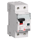 interruptor diferencial magnetotérmico / monofásico / 2 polos / en riel DIN