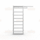 portón corredero / manual / de acero galvanizado / de seguridad