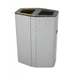 cubo de basura de acero galvanizado / para reciclaje / con cierre / con asidero