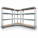 sistema de estanterías para depósito de almacenamiento / con tablas / dinámico / ajustable