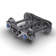 bogie para transportes / vía estándar / AAR / de dos ejes