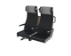 asiento de tren clásico / para trenes de alta velocidad / antivuelco / gris