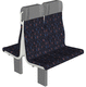 asiento de tren clásico / simple