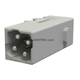módulo conector de alimentación eléctrica / macho / a presión / 4 polos