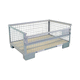 caja-palé de madera / de acero / para almacenamiento / normalizada