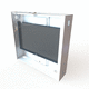 caja de pared / rectangular / de termoplástico / de PMMA