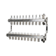 manifold multivía / de acero inoxidable / para circuito de termorregulación / preensamblado
