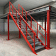 escalera fija recta / de acero galvanizado / con peldaño antideslizante