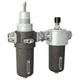 filtro regulador lubricador de aire comprimido / de gas / de cartucho / aluminio