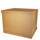 caja-palé de cartón / para almacenamiento / industrial / apilable
