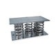 soporte antivibratorio rectangular / de acero / para máquinas / amortiguador de muelle